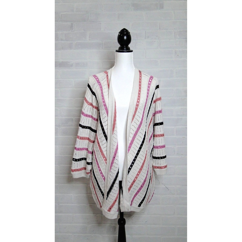 Lane Bryant Womens Size 26/28 3/4‎ Sleeve Dolman Stitch Cardigan NWT